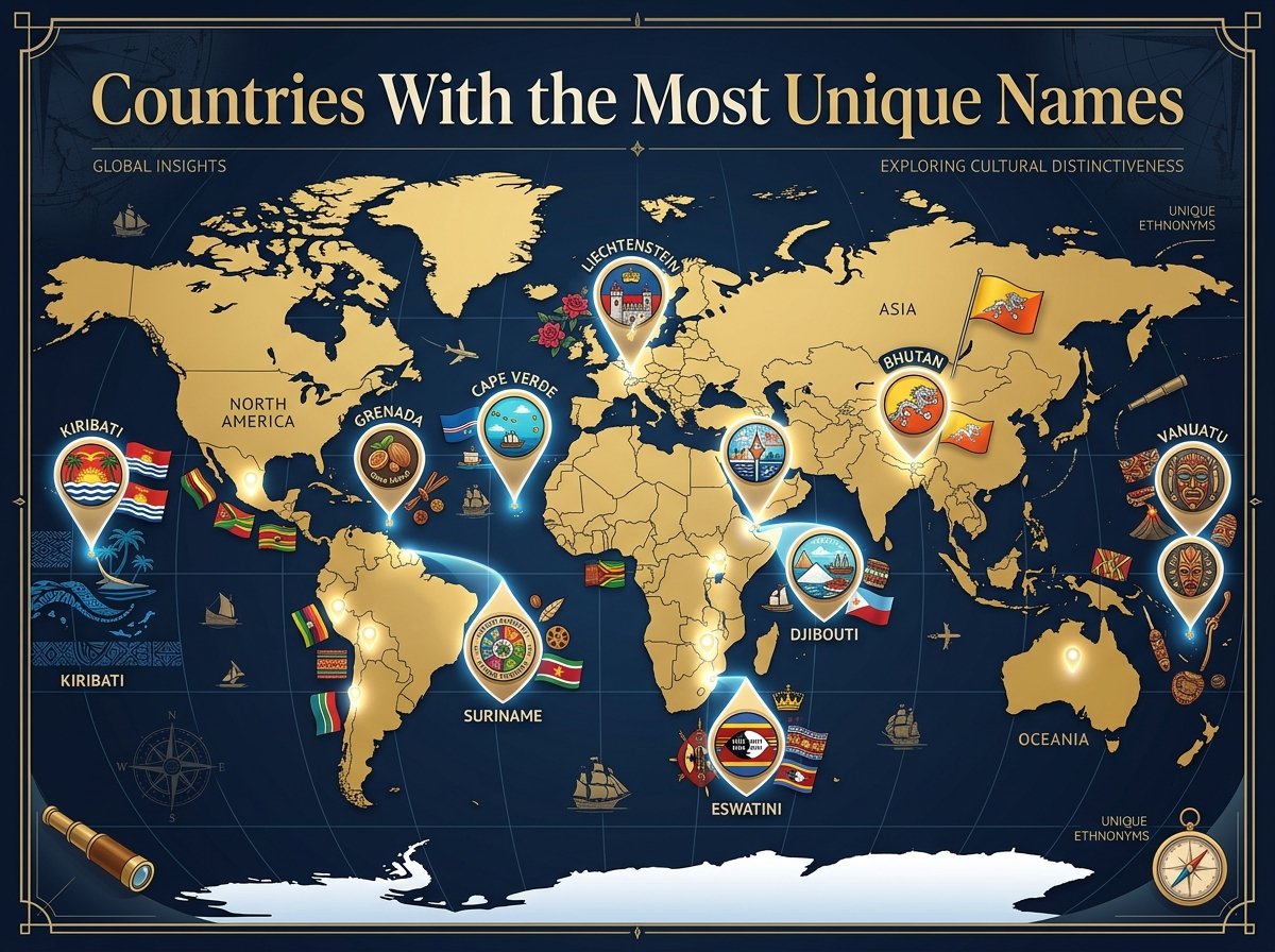 Countries With the Most Unique Names