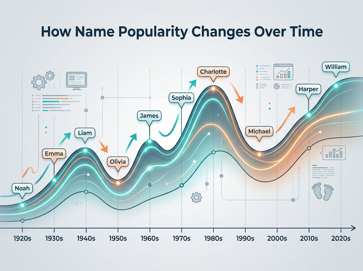 How Name Popularity Changes Over Time