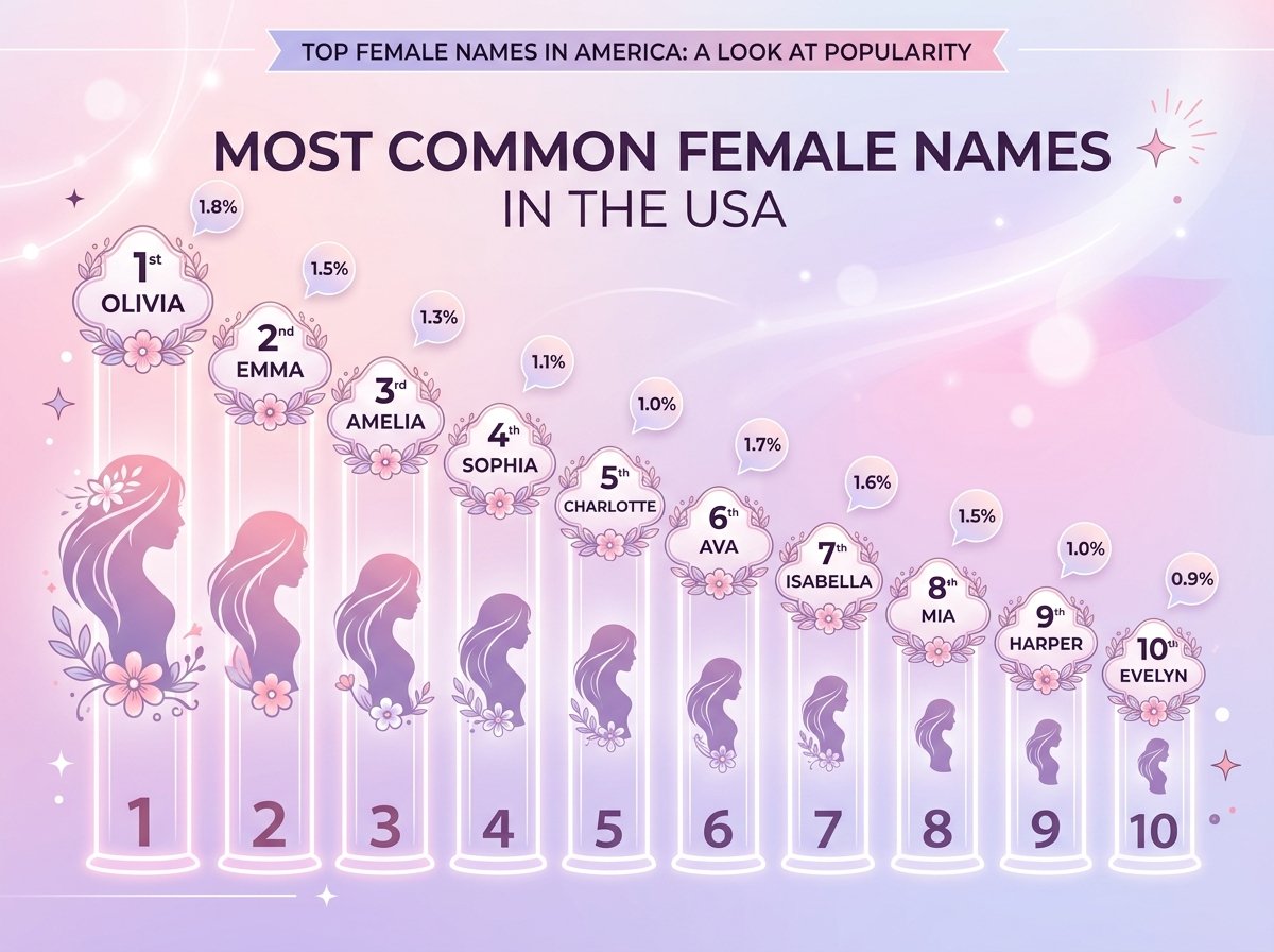 Most Common Female Names in the USA