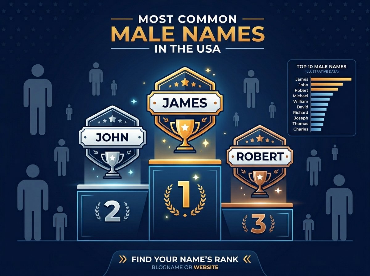 Most Common Male Names in the USA