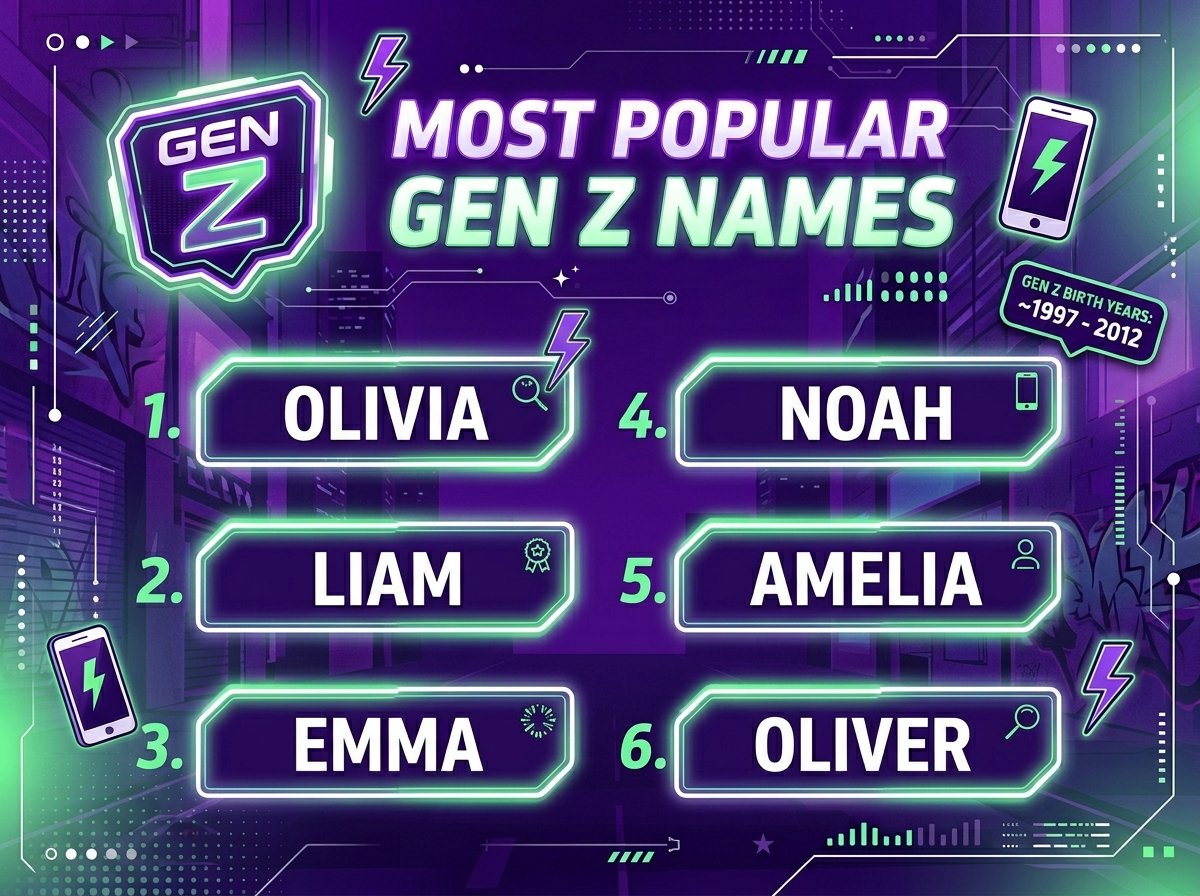 Most Popular Gen Z Names