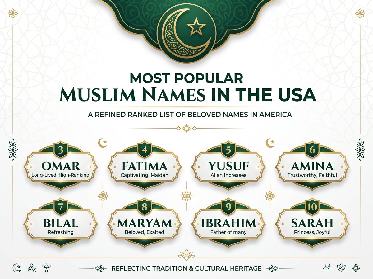 Most Popular Muslim Names in the USA