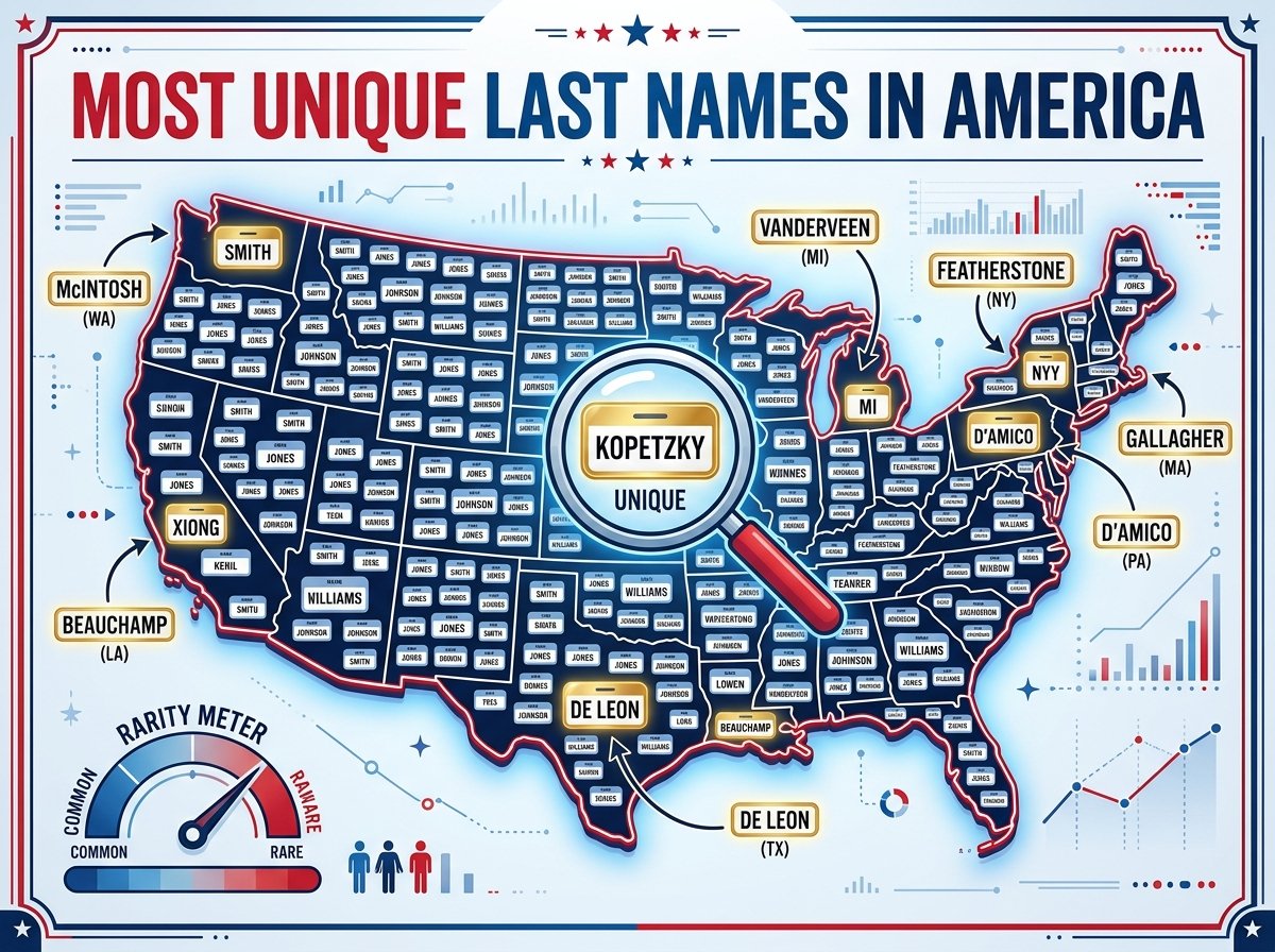 Most Unique Last Names in America